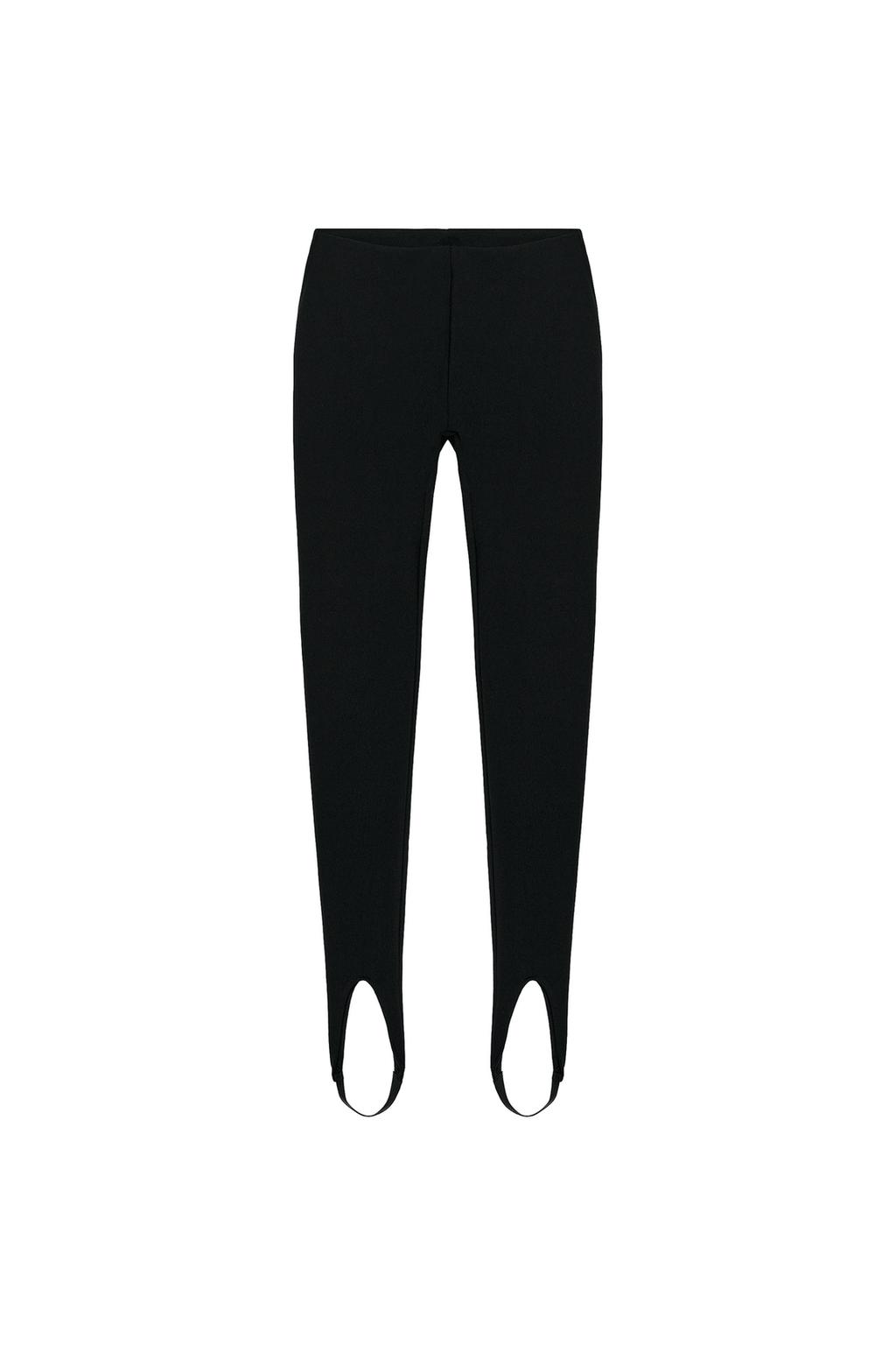 Stretch Stirrup Leggings - Black by Zara