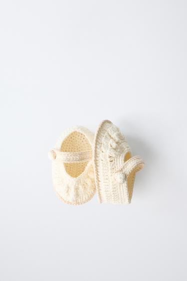 CHUNKY KNIT BOOTIES - Ecru White by Zara - Image 7