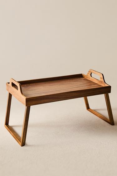 FOLDABLE TRAY WITH HANDLES - Light beige by Zara