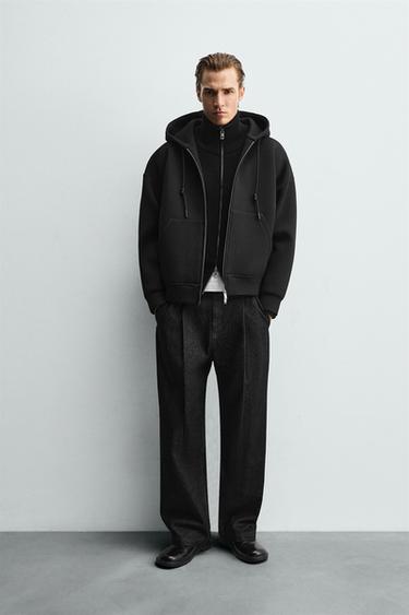 CONJUNTO COM EFEITO DE TECIDO SINTÉTICO - Branco / Vermelho da Zara