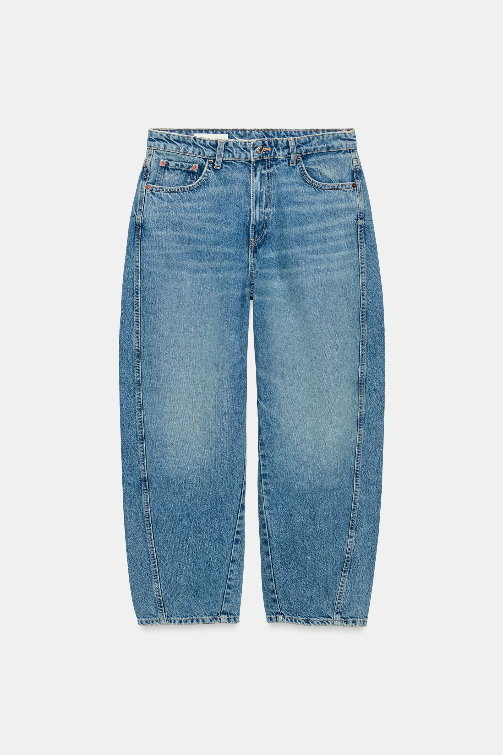 Trf Mid-Waist Volume Crop Jeans