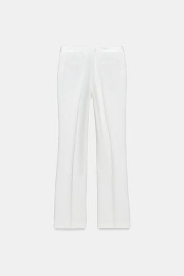 PANTALON DE SMOKING - Blanc cassé de Zara - Image 6