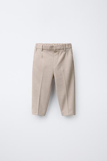 COMFORT SUIT TROUSERS - Light beige by Zara