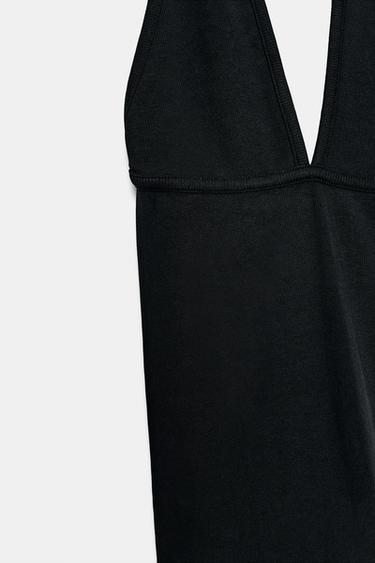 TOP HALTER - Noir de Zara - Image 4