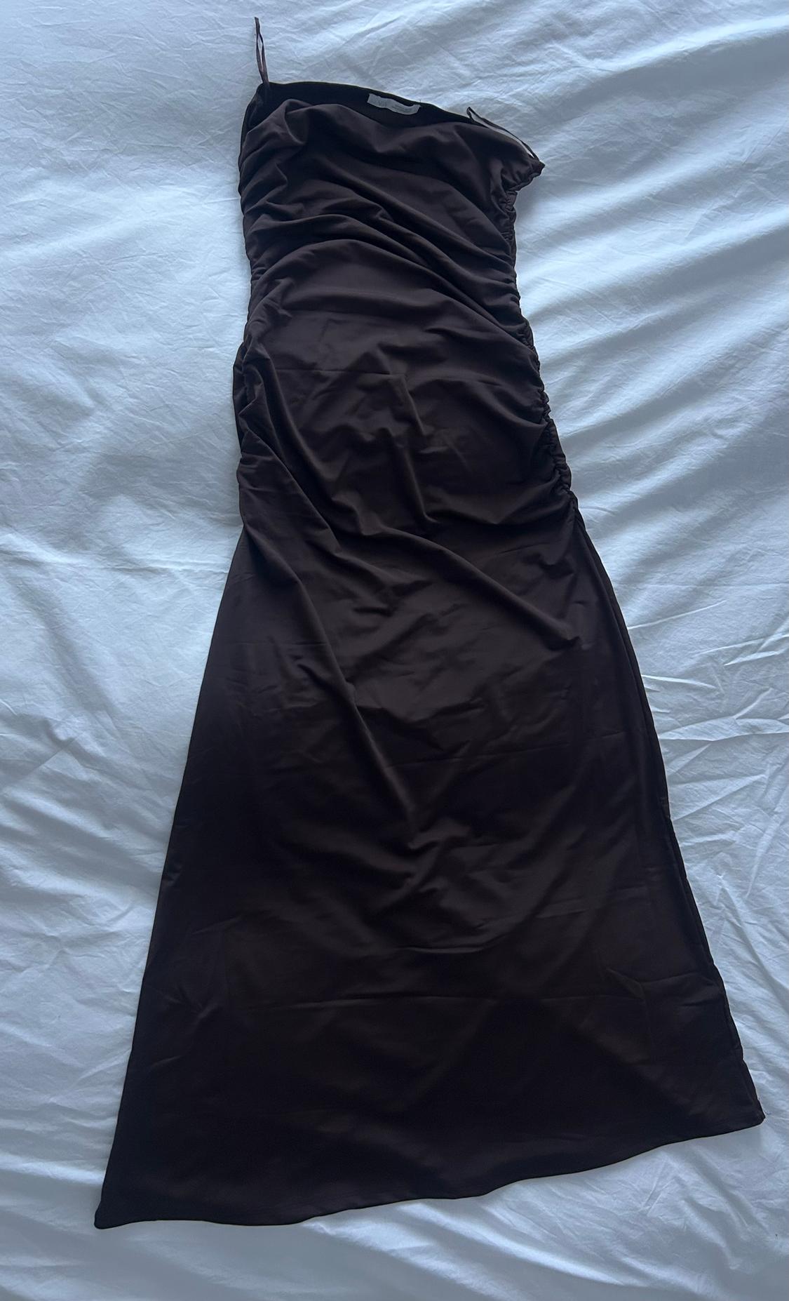 LONG POLYAMIDE DRESS - Image 3