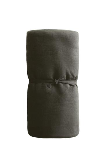 TOPPER LINO LAVADO - Gris oscuro de Zara