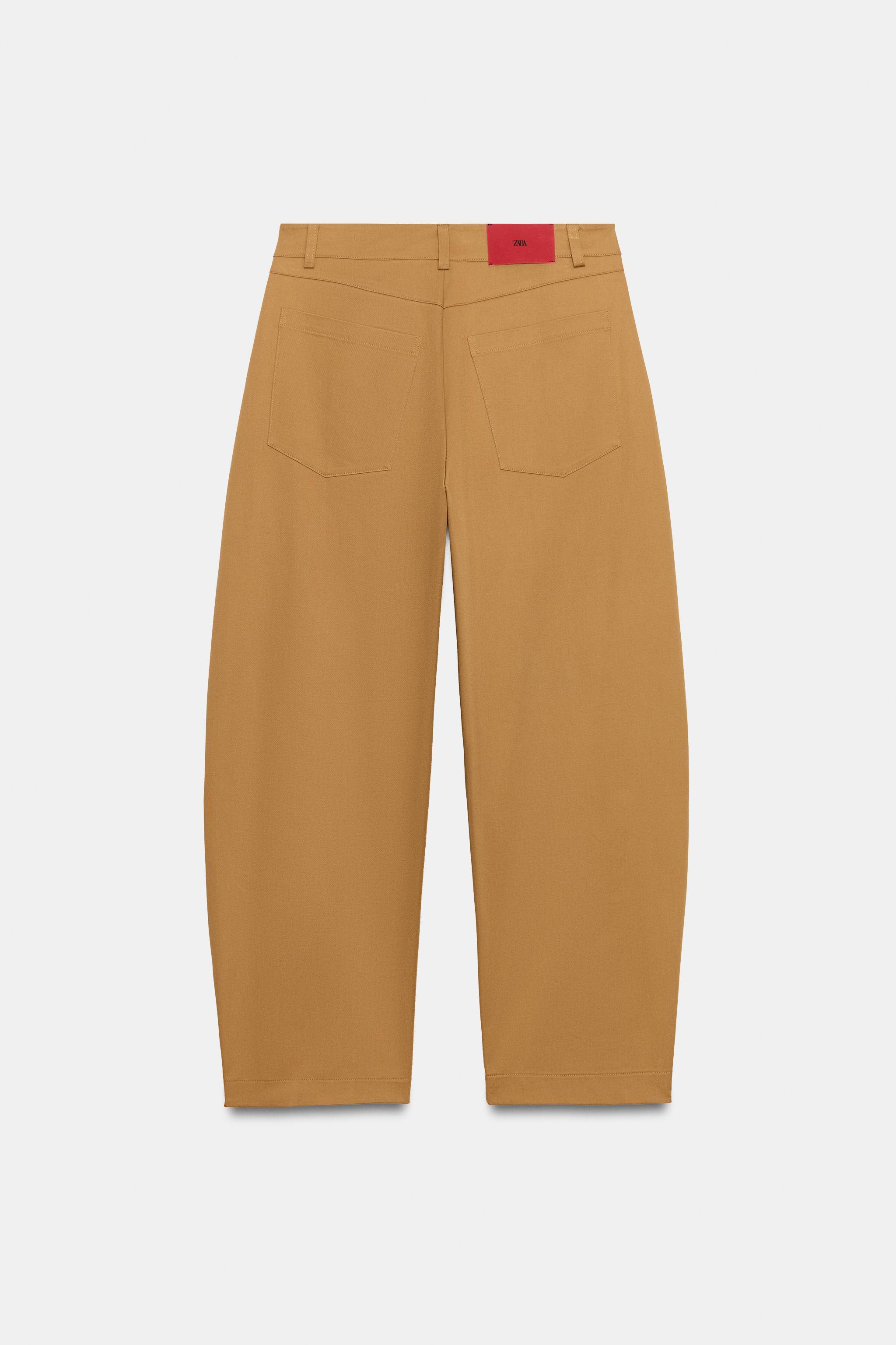 Женские брюки Zara BARREL PANTS WITH STITCHED SEAM — фото 11