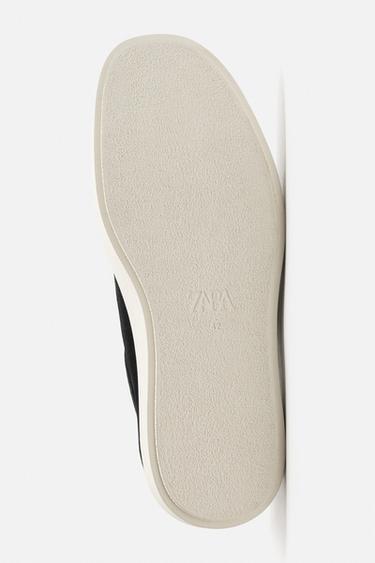 CASUAL LEATHER SHOES - Black by Zara - Image 4