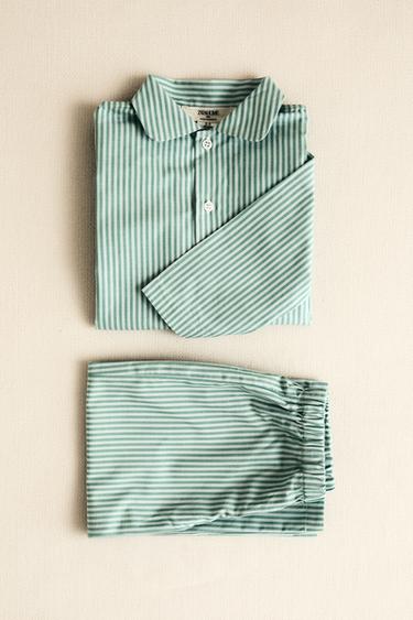 PYJAMA ENFANT RAYURES - Bleu de Zara - Image 5