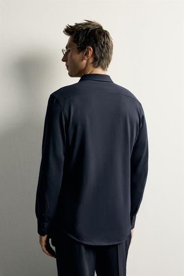 REGULAR FIT SHIRT - Navy blue by Zara