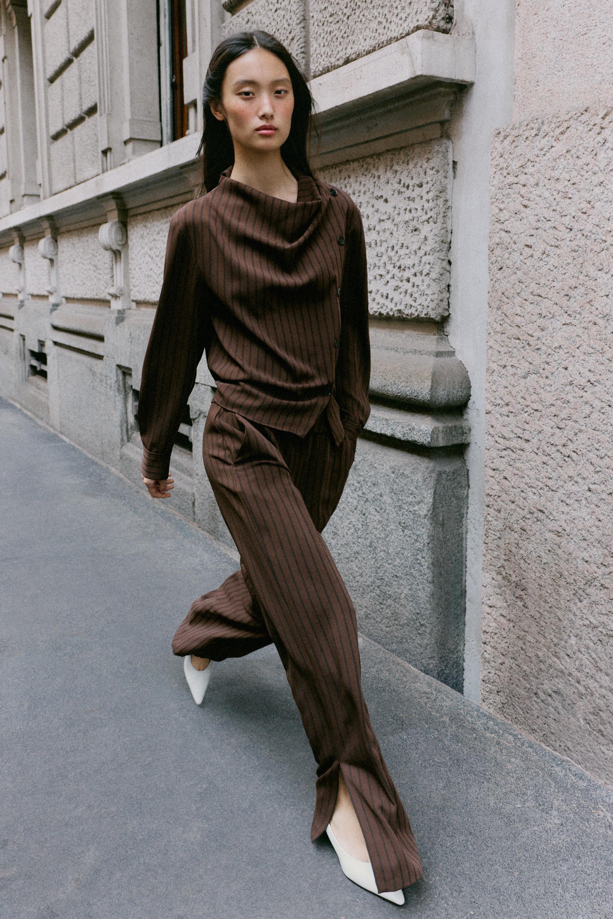 PANTALON RAYURES OUVERTURE LATÉRAL