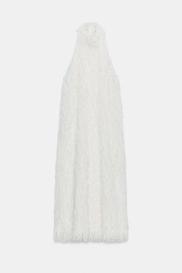 ZW COLLECTION HALTER DRESS - White by Zara - Image 6