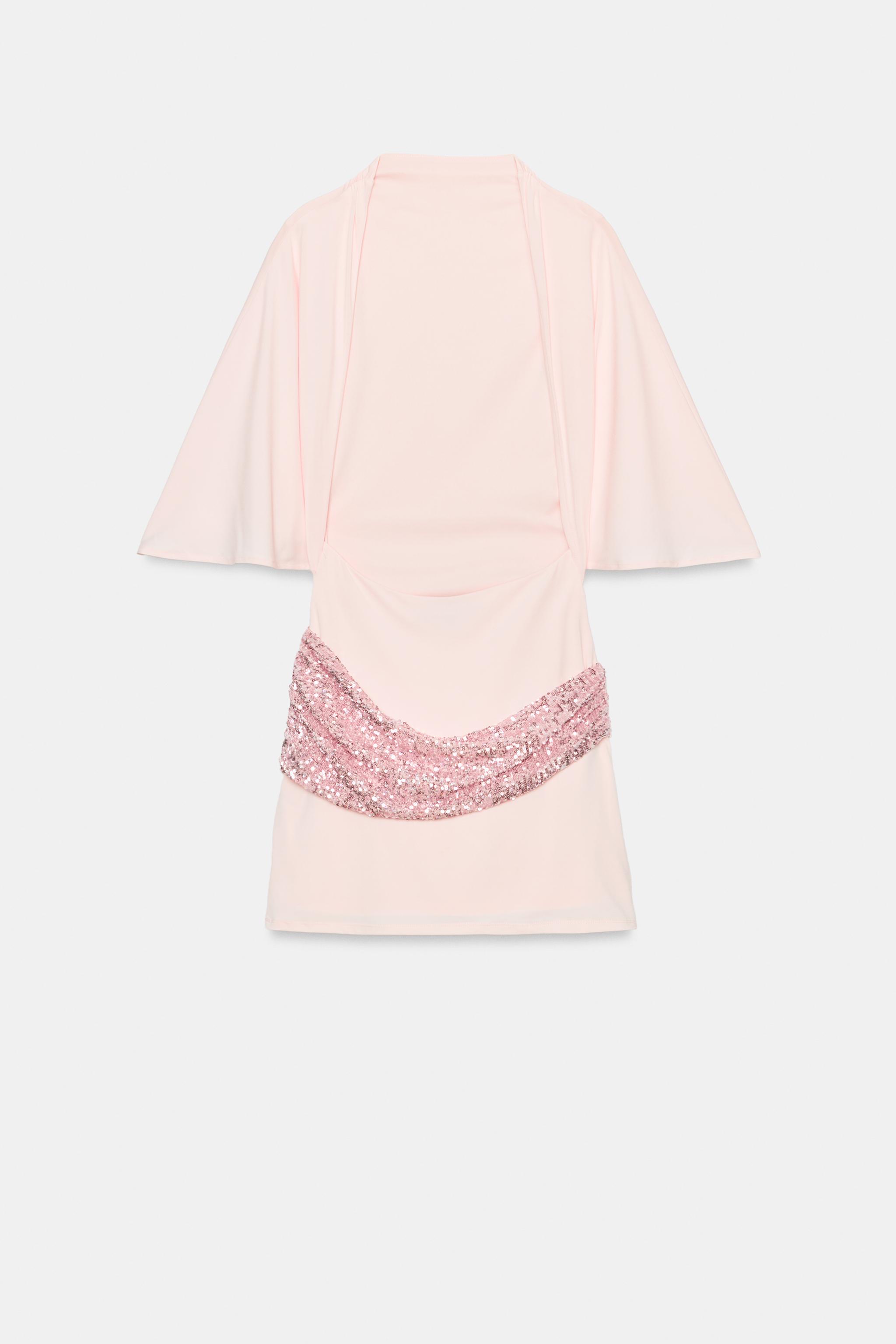 SEQUIN SASH MINI DRESS - thumbnail 6