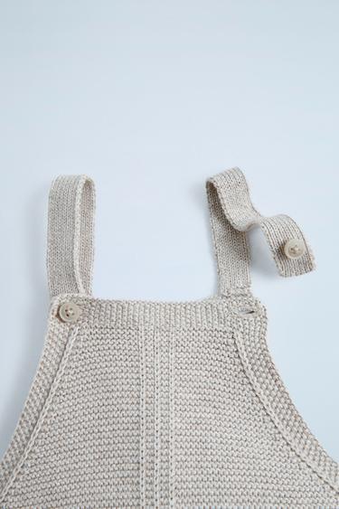 KNIT DUNGAREES - Sand / Marl by Zara - Image 2
