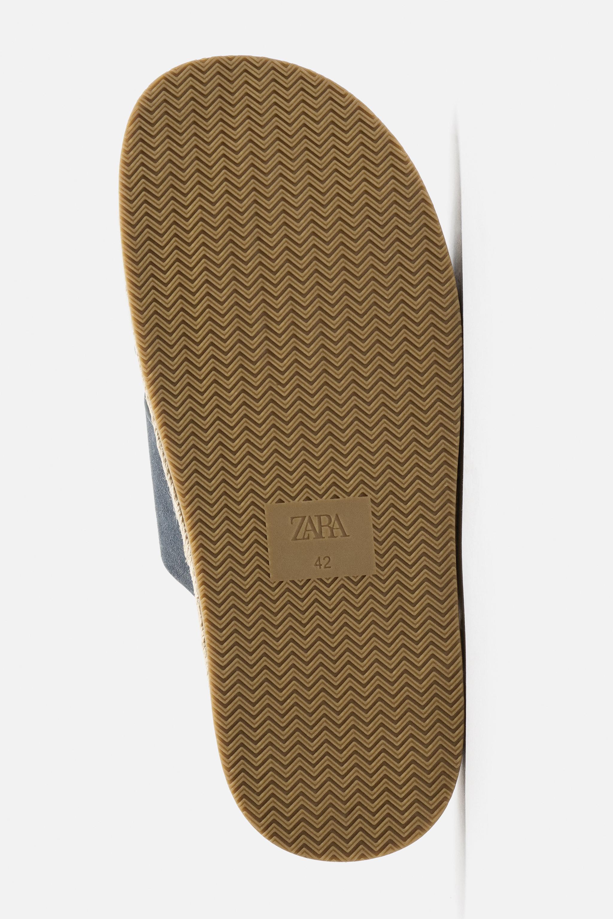 クロスレザーストラップサンダル - エクリュ | ZARA Japan / 日本