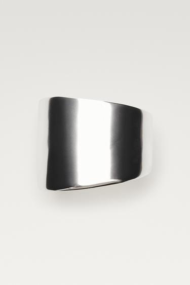 Asymmetric wide bracelet — Silver 1