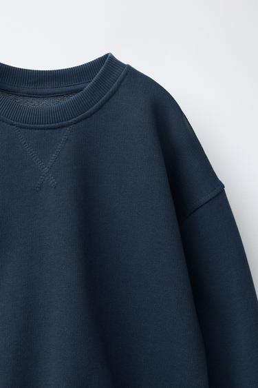 ENSEMBLE DE JOGGING SWEAT ET PANTALON À IMPRIMÉ LOSANGES - Bleu de Zara - Image 2