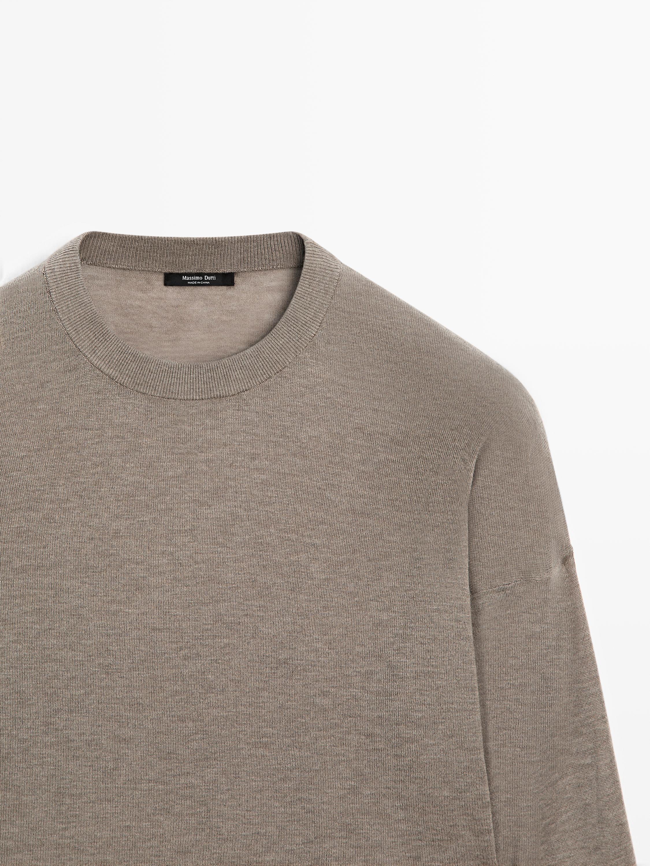 Pull oversize en maille de laine mélangée