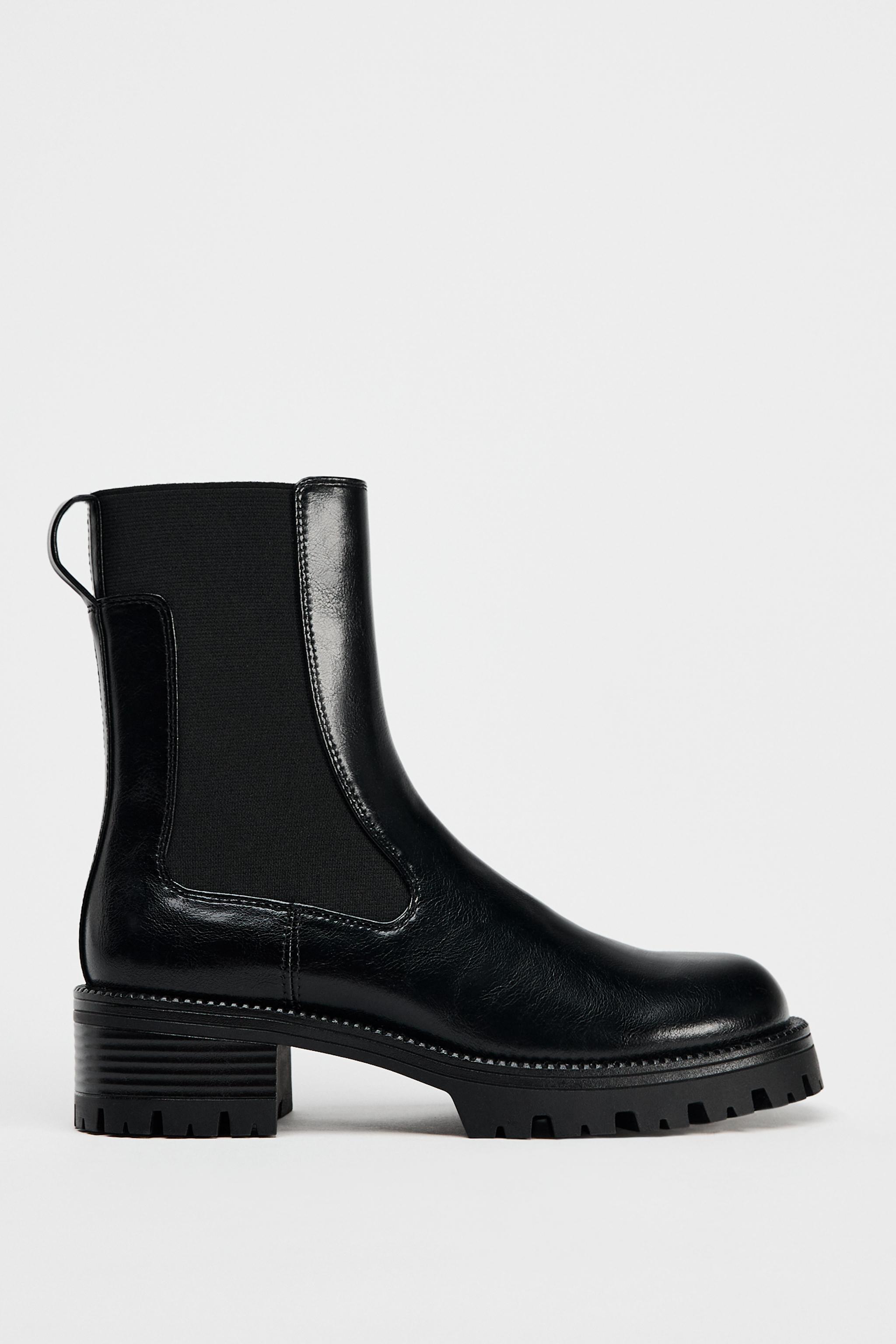 Chunky sole ankle boots zara hotsell