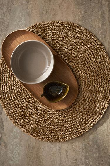 ROUND PAPER PLACEMAT - Brown by Zara - Image 8
