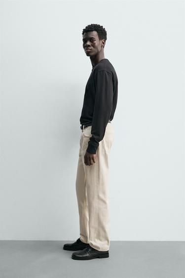JEAN COUPE DROITE - Blanc cassé de Zara - Image 3