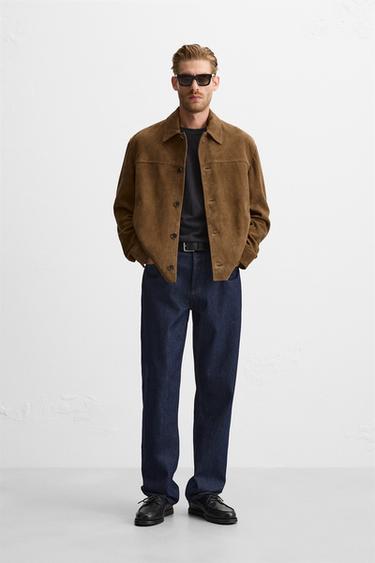 SUEDE LEATHER JACKET - Brandy by Zara - Image 0