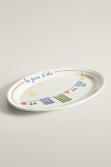 SUMMER STONEWARE SERVING DISH | DIEGO NINE — Red 2
