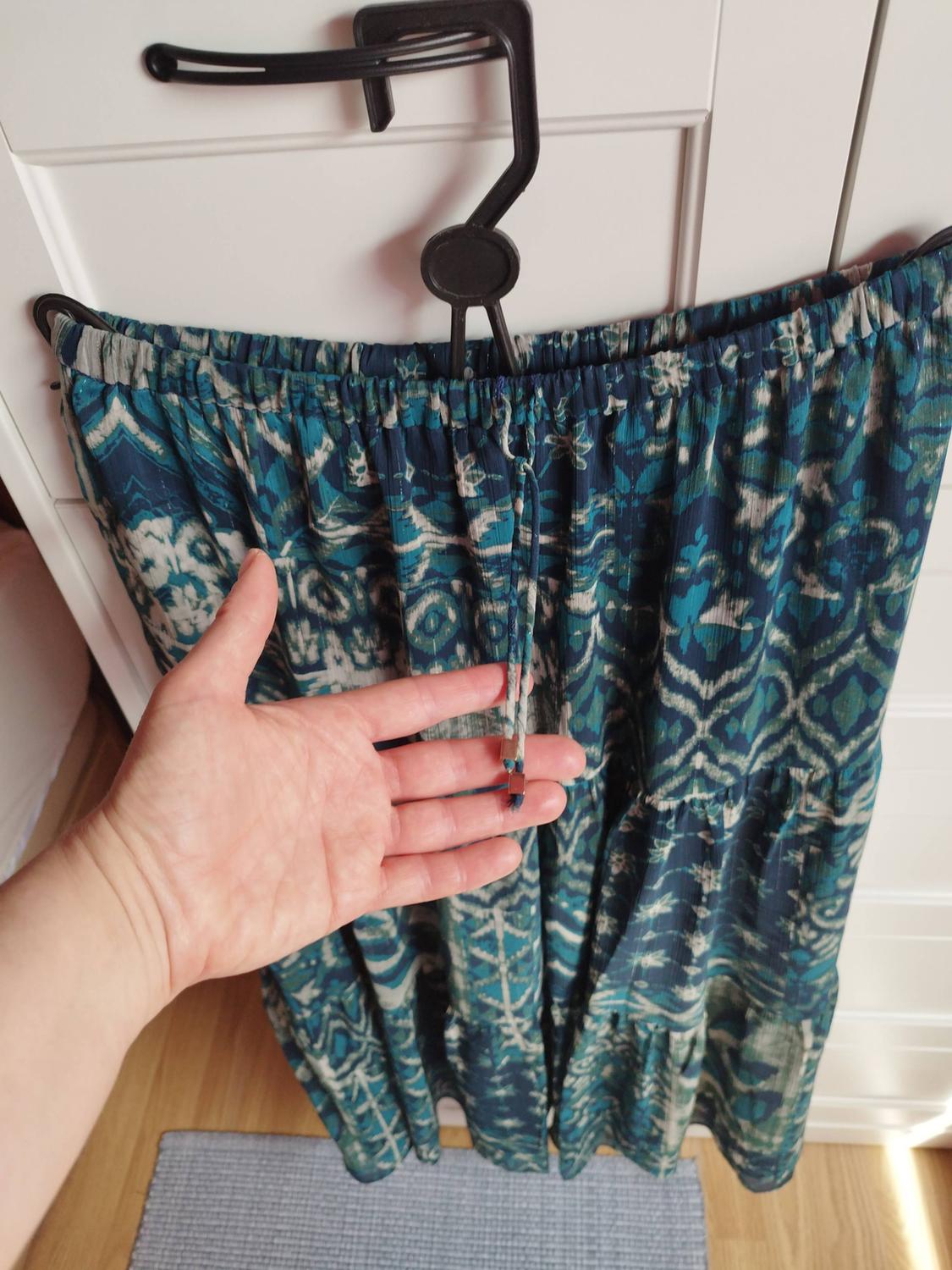 PRINTED SKIRT WITH METALLIC THREAD - Image 2