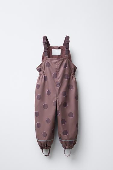 PETO ENGOMADO TOPOS WATER RESISTANT - Malva empolvado de Zara - Imagen 0