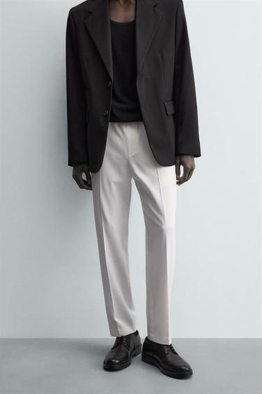 PANTALÓN CINTURA JOGGER REGULAR FIT - Blanco roto de Zara