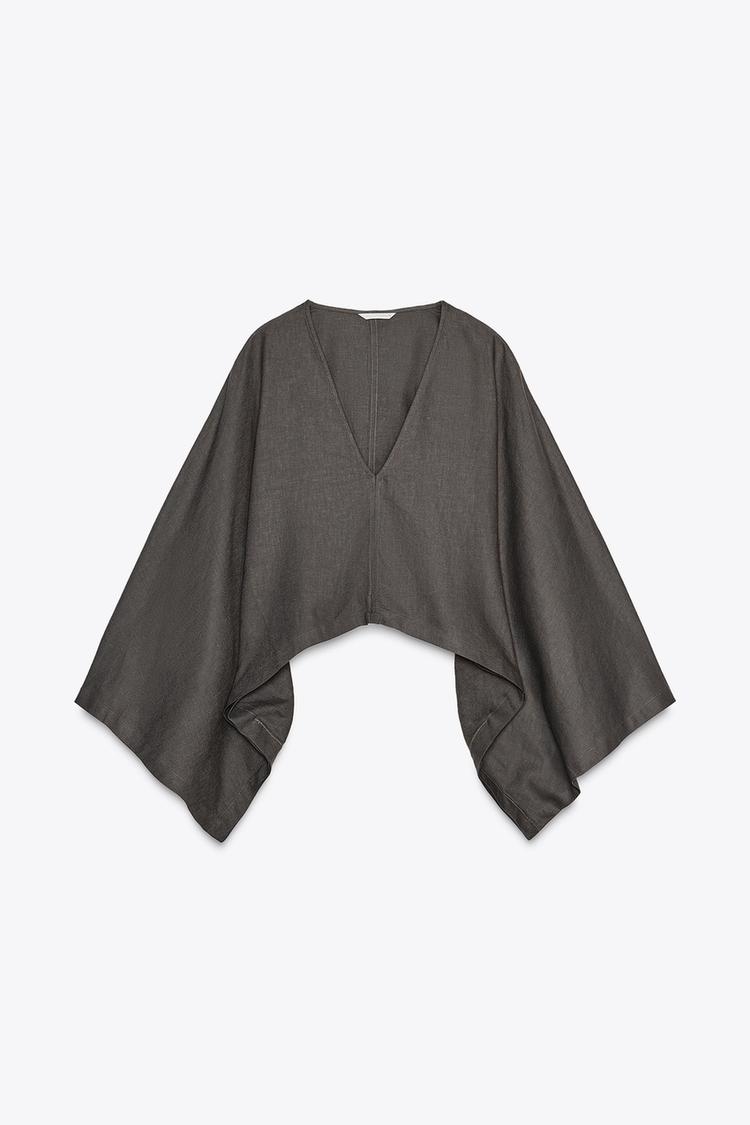 ASYMMETRIC CAPE KIMONO