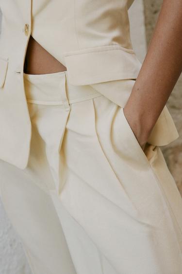 PLEATED TROUSERS - Vanilla by Zara - Image 1