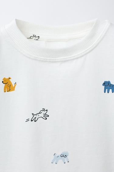 T-SHIRT IMPRIMÉ - Blanc de Zara - Image 2