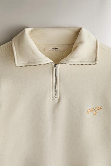 SWEAT GOLF CLUB - Écru / Vert de Zara - Image 1