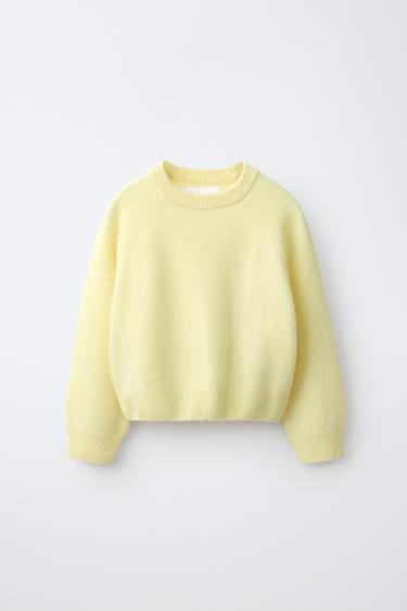 PULL 100% CACHEMIRE - Jaune citron de Zara
