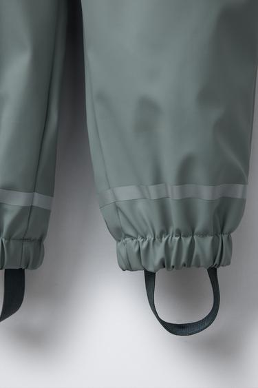 SALOPETTE EFFET GOMME IMPERMÉABLE - Bleuté de Zara - Image 3