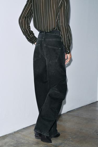 JEAN ZW COLLECTION BARREL TAILLE HAUTE - Noir de Zara - Image 2