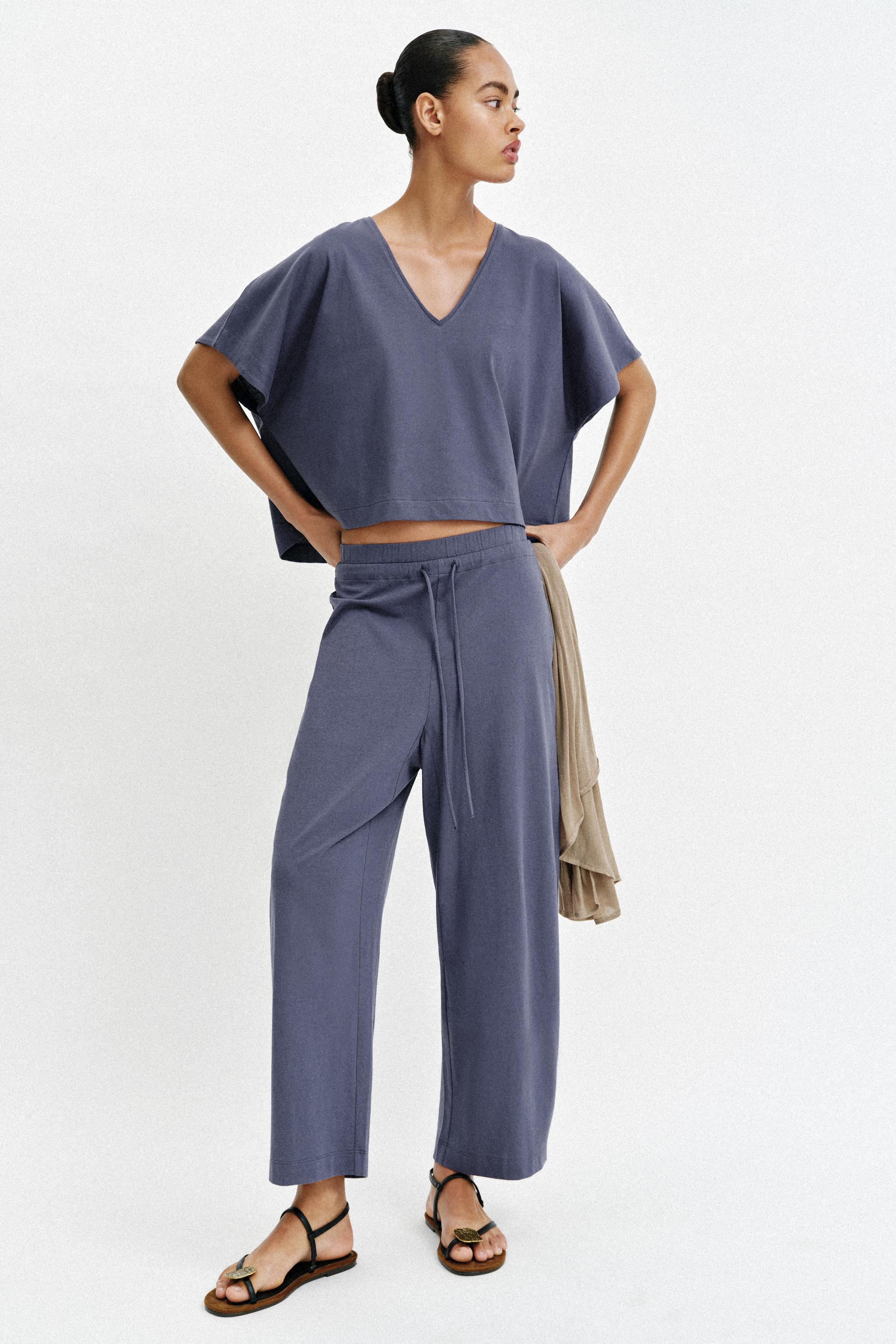 RUSTIC CAPE TOP — Indigo
