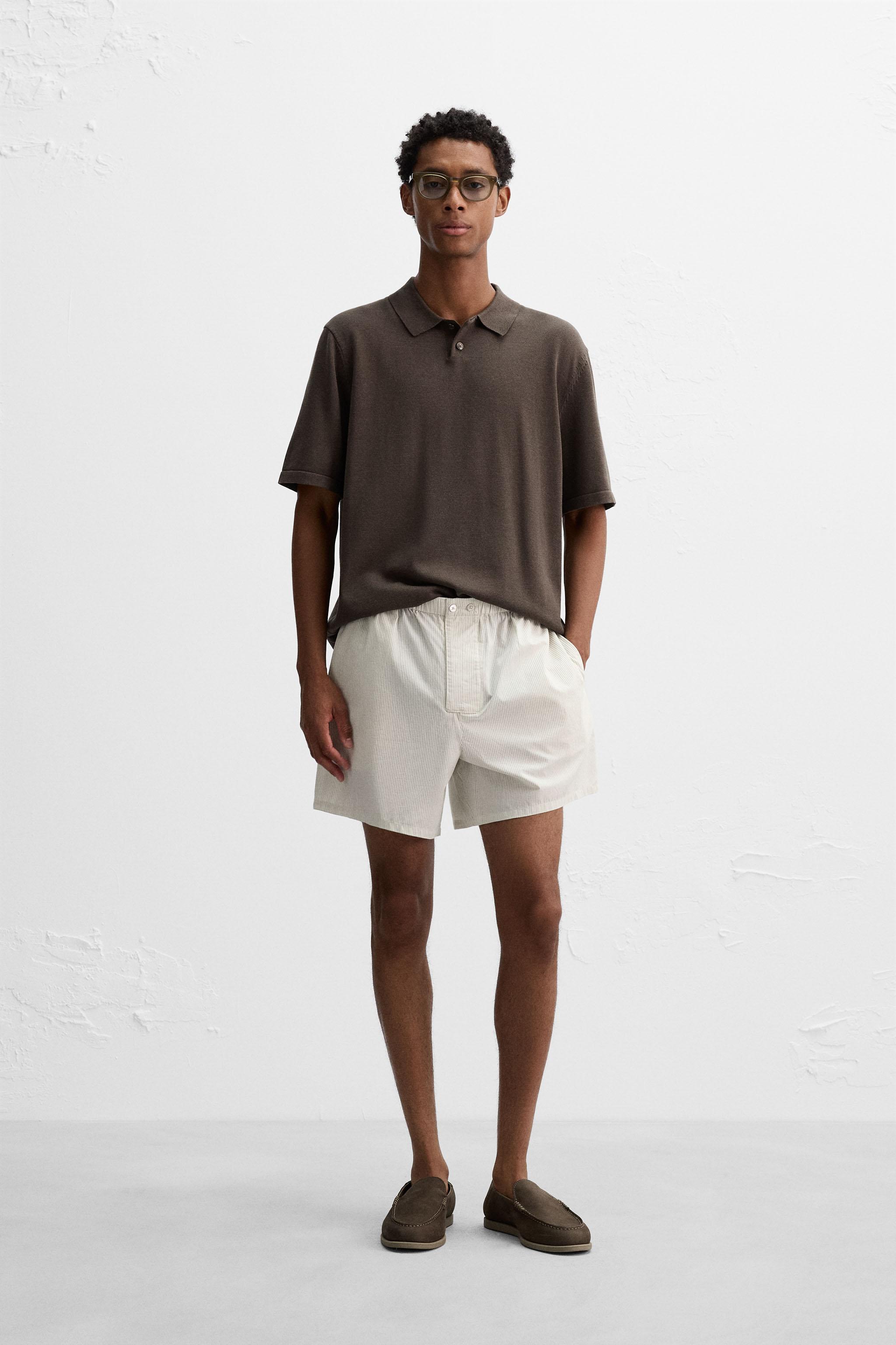 ショートパンツ MARNI BERMUDA SHORTS IN TECHNICAL FABRIC WITH STRIPE PATTERN Marni check-pattern Shorts | Blue | FARFETCH