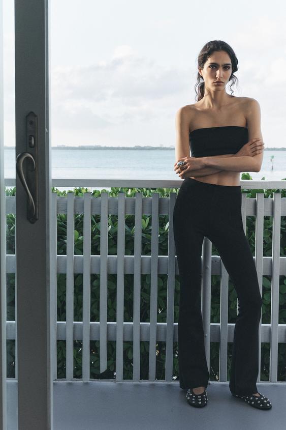 HAUT BANDEAU STRETCH - Noir de Zara - Image 0