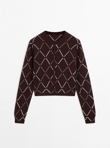 Zara Wool blend argyle knit cardigan - various - Image 0
