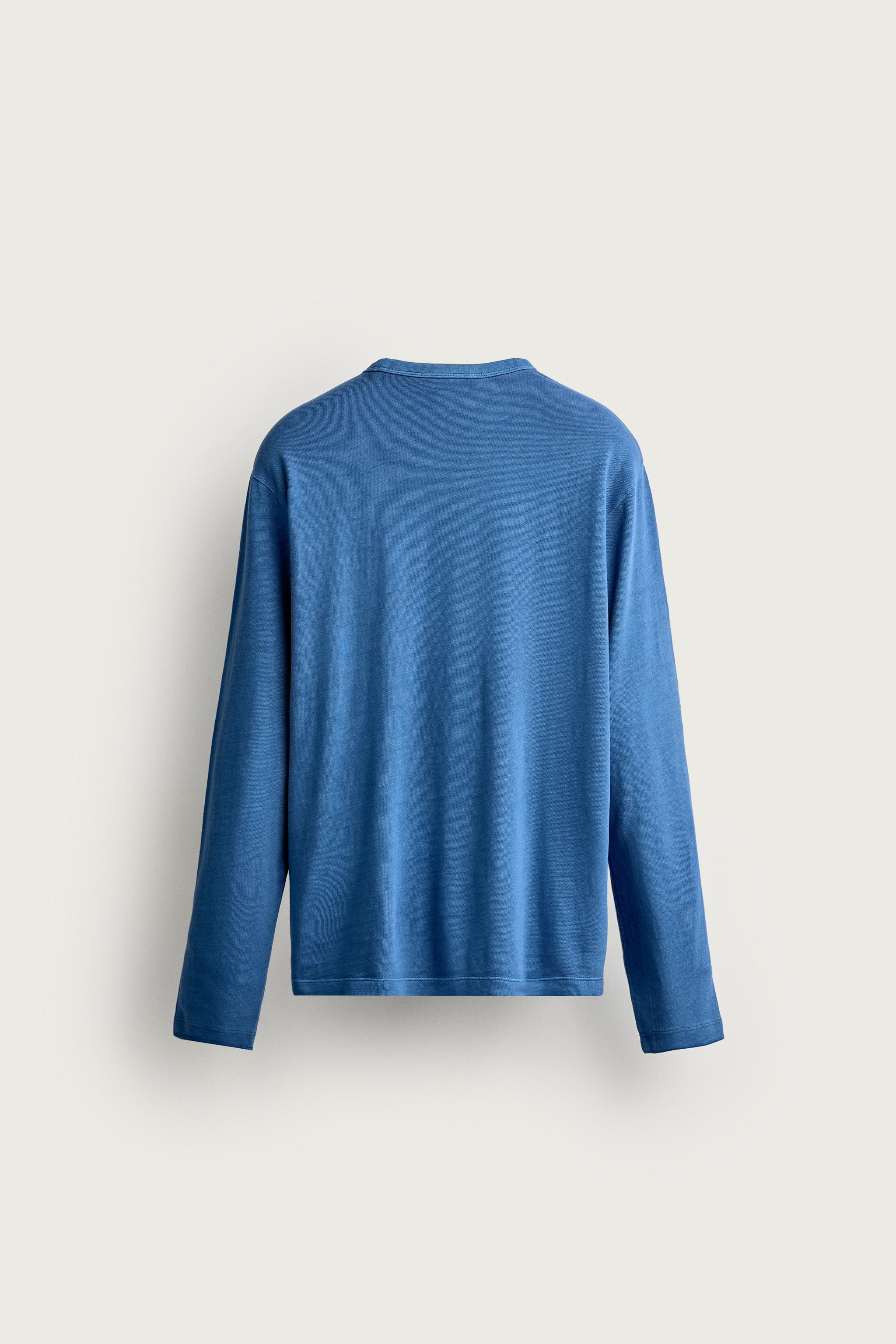 T-SHIRT À MANCHES LONGUES ET PATCH FRUIT OF THE LOOM™