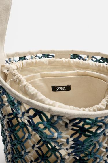 MACRAMÉ SHOULDER BAG - Multicoloured by Zara - Image 5