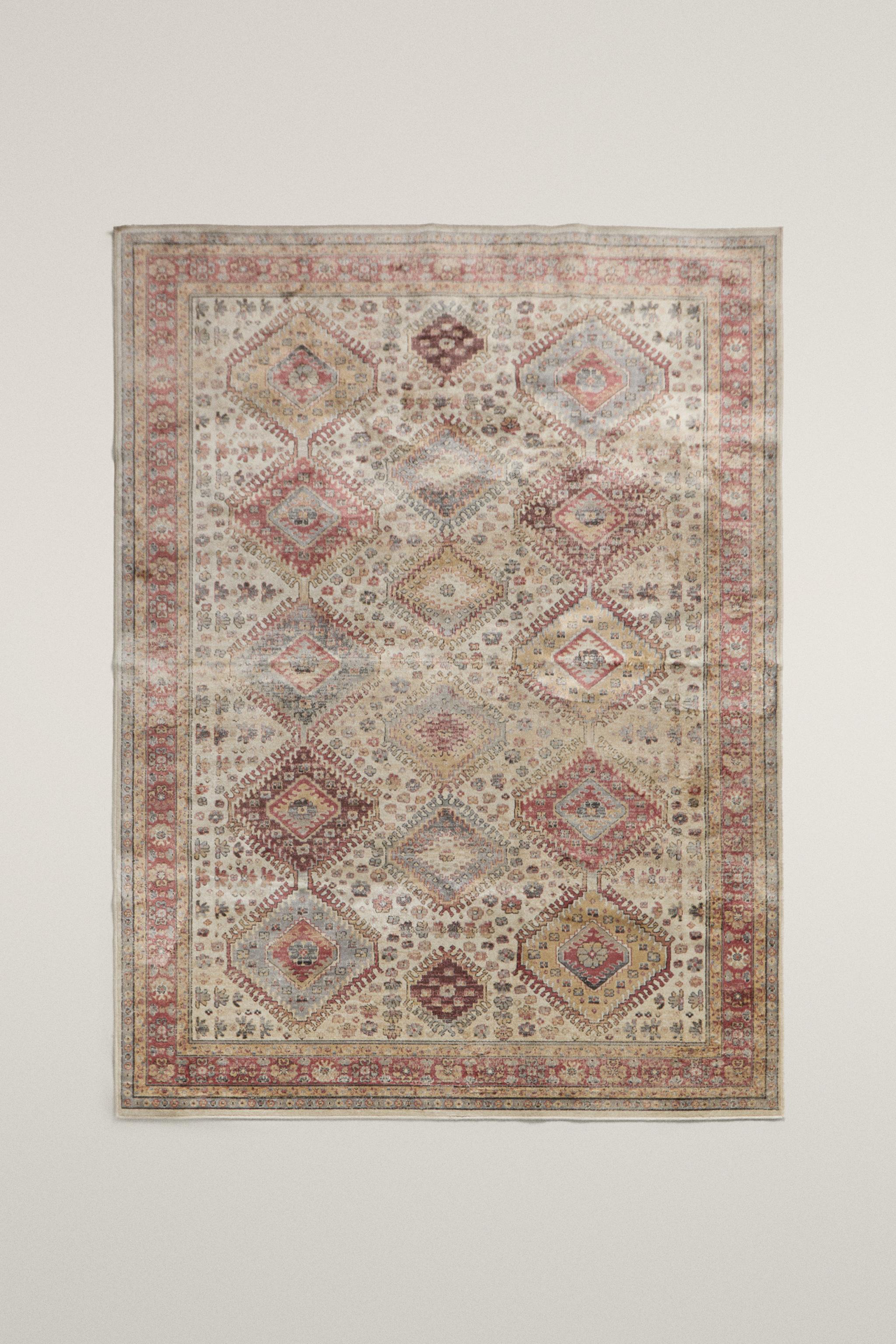 RECTANGULAR VINTAGE-EFFECT RUG