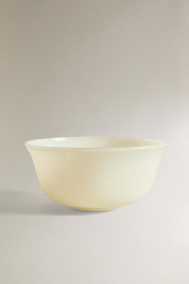 TRANSLUCENT BOROSILICATE GLASS BOWL - Yellow by Zara