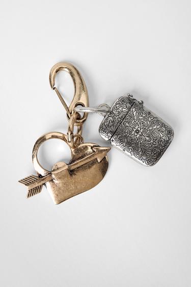 LLAVERO COMBINADO CHARMS KATE MOSS X ZARA - Oro / Plata de Zara