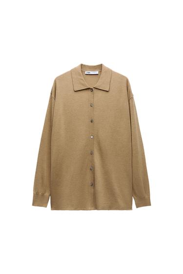 KNIT CARDIGAN WITH SIDE BUTTONS