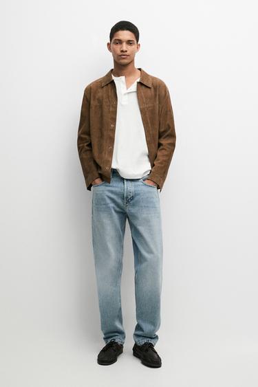 Zara Selvedge fit jeans - Light blue - Image 0