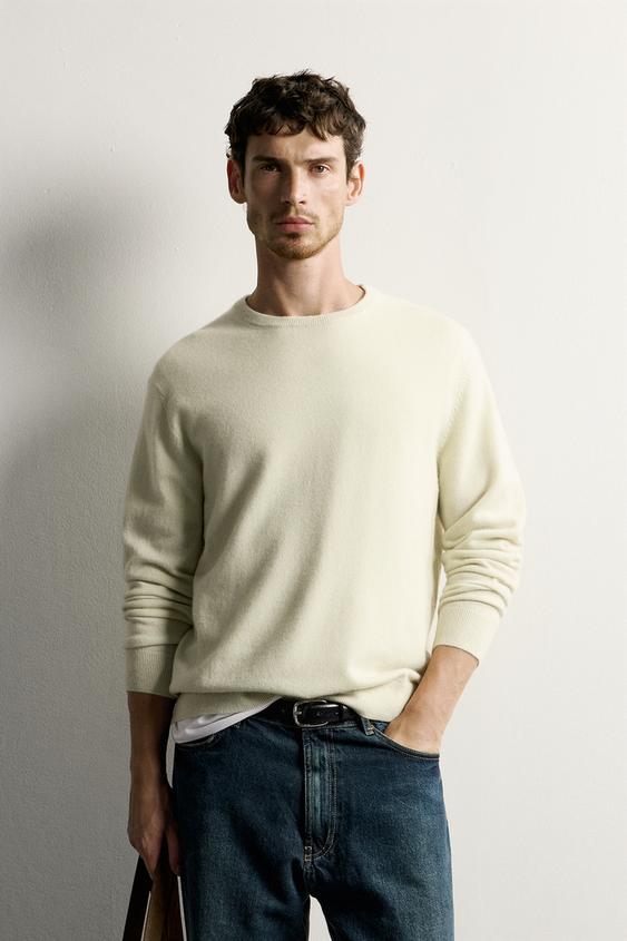 Kaszmirowy sweter regular fit
