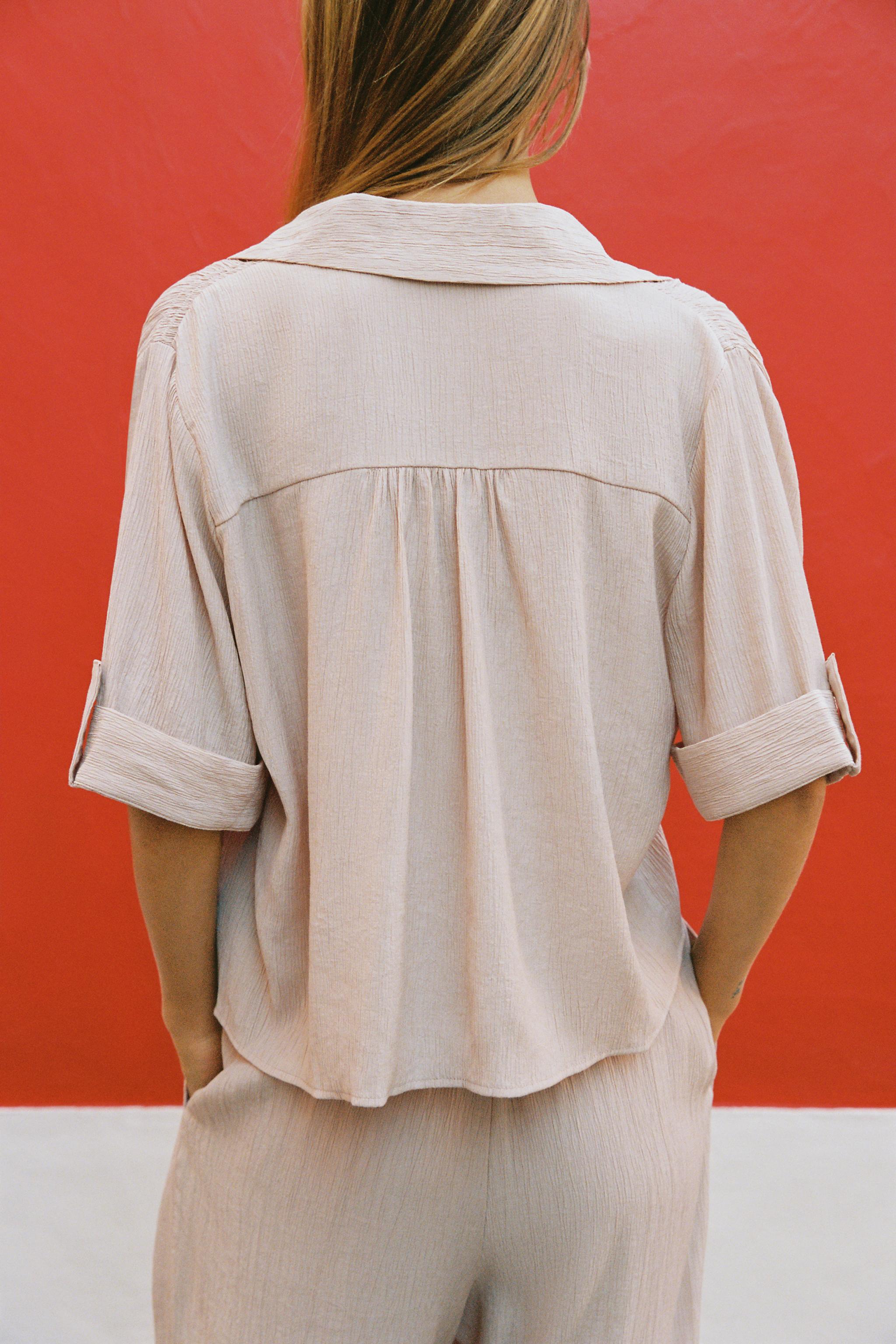 FLOWY SHORT SLEEVE SHIRT